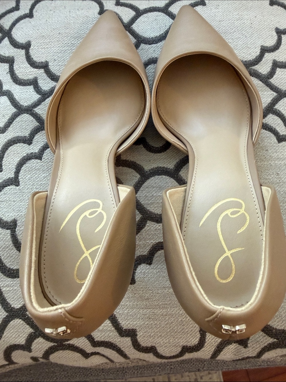 Sam Edelman Nude Pointed D'Orsay Heels - Picture 2 of 5